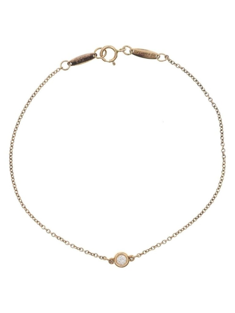 Tiffany & Co 18K Pink Gold by the Yard Diamond Bracelet